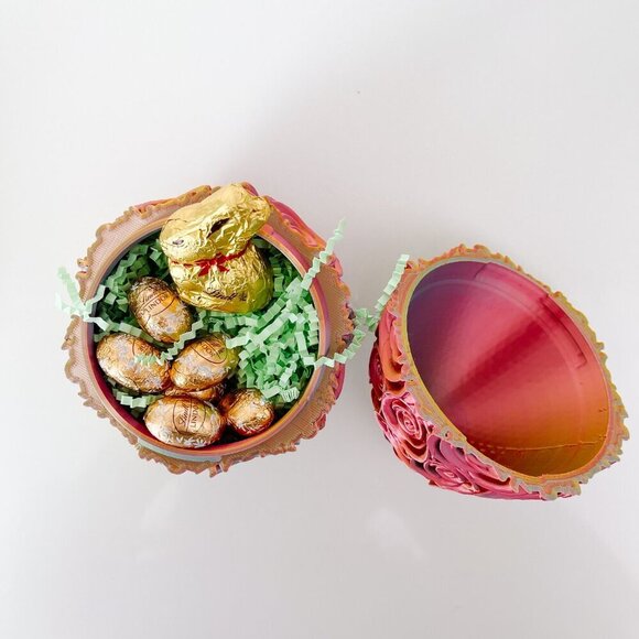 Large Rose-Covered Easter Eggs – Handcrafted Party Favors, Spring Decor, Wedding - Picture 5 of 12